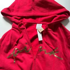 BRAND NEW PINK HOODIE IN RED